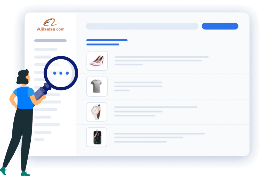Alibaba product listing service