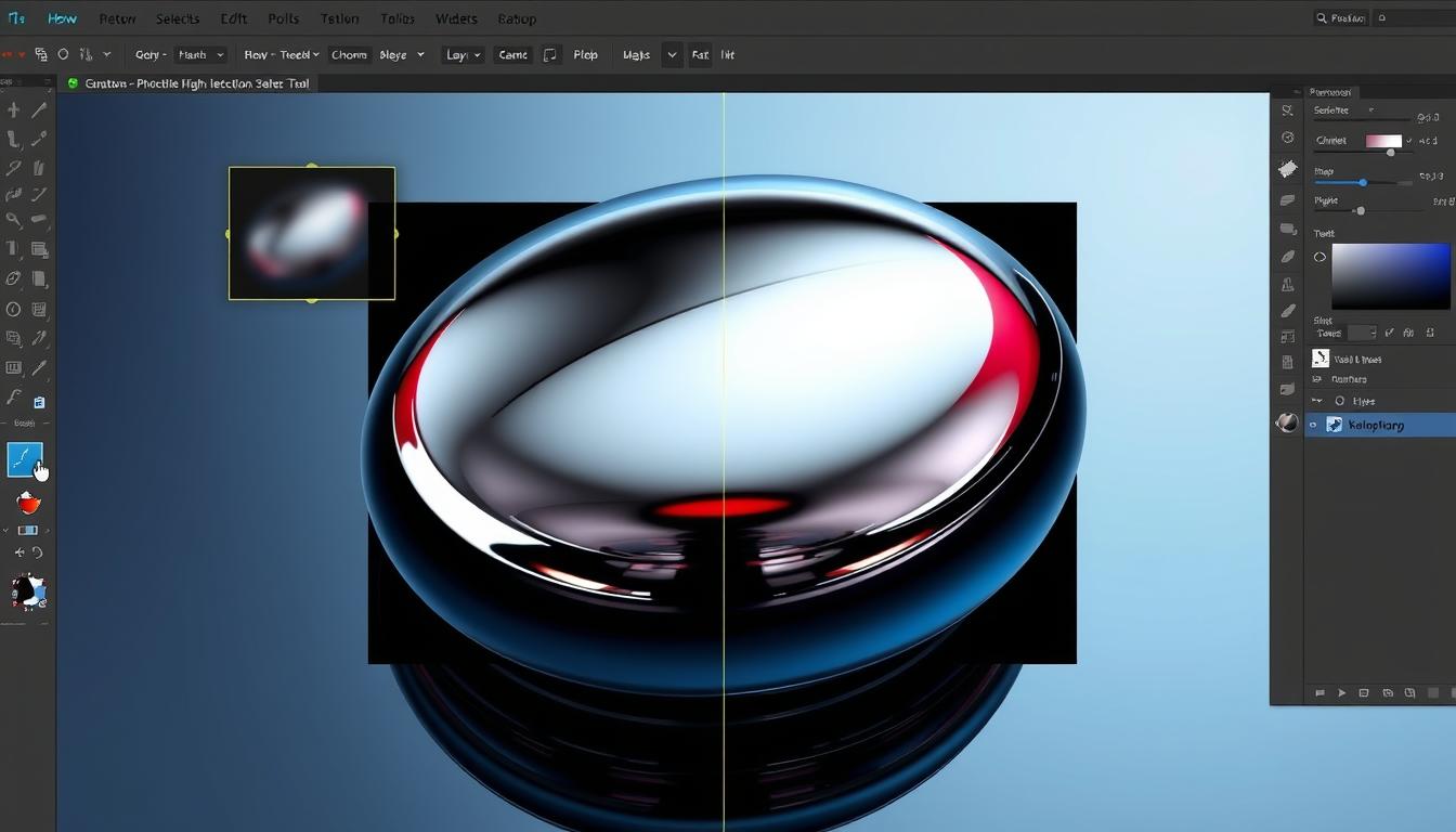 how to remove chrome reflection in photoshop