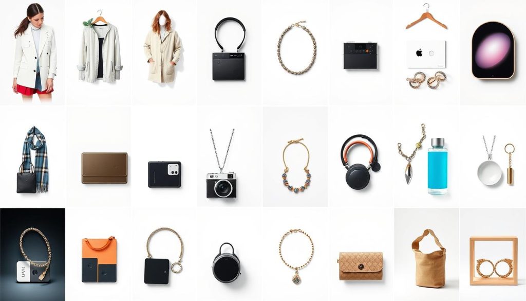Collection of professionally edited ecommerce product photos