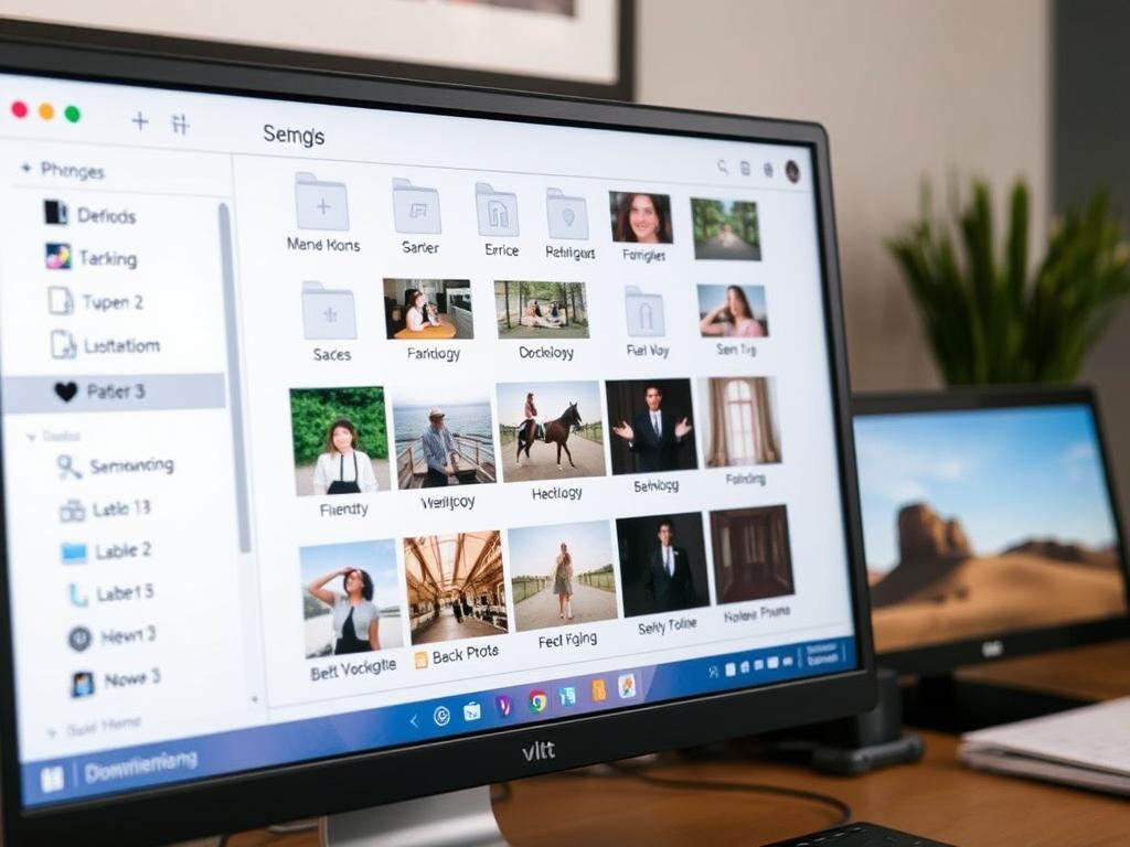 Organized folder structure showing preparation for bulk photo editing service