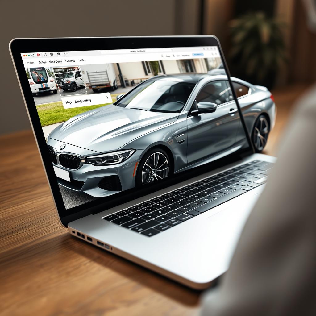 Private seller listing with professionally edited car photos