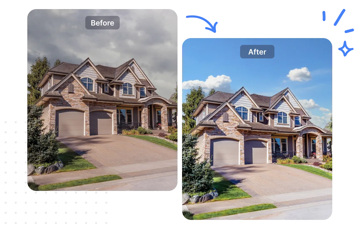 Real estate photo retouching