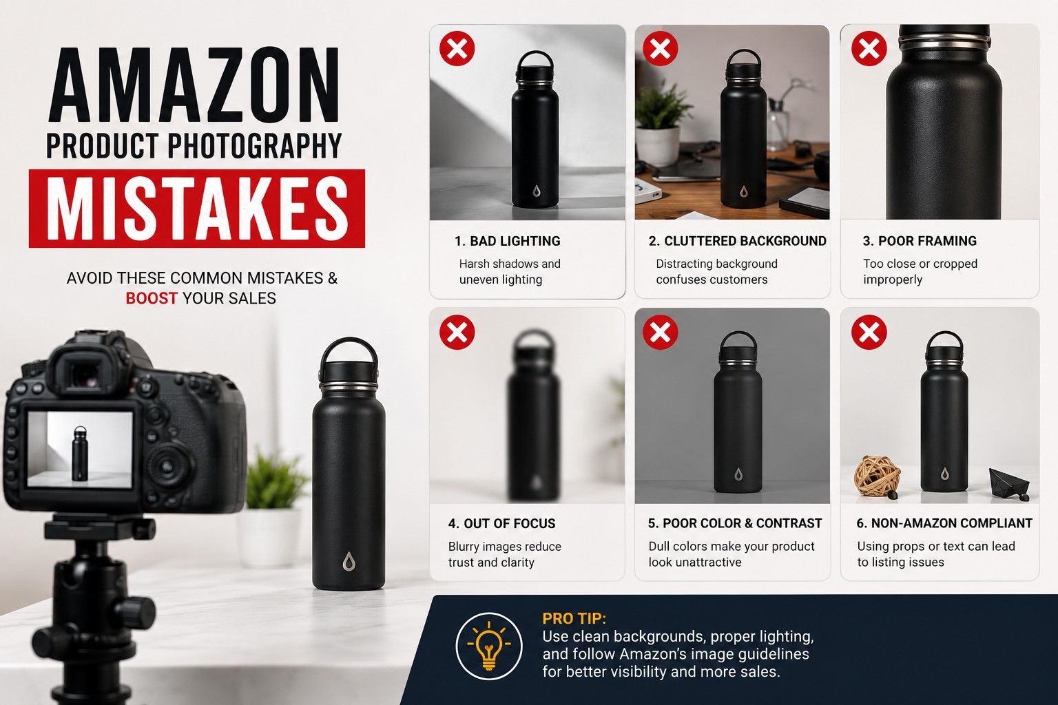 amazon product photography mistake
